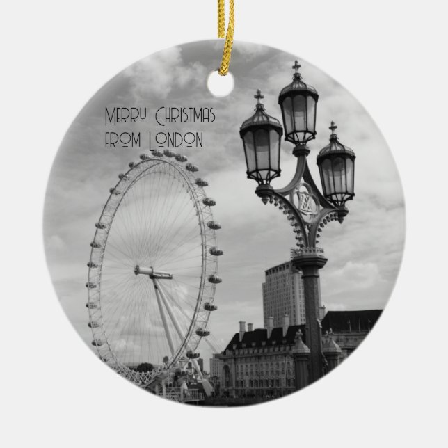 Merry Christmas from London Ornament (Front)