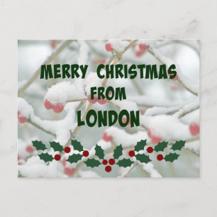 Merry Christmas from London Postcard
