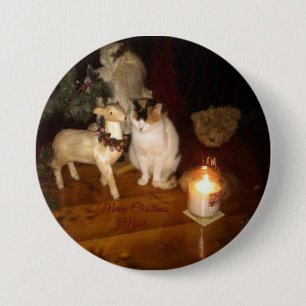 Merry Christmas from Mable pin back button
