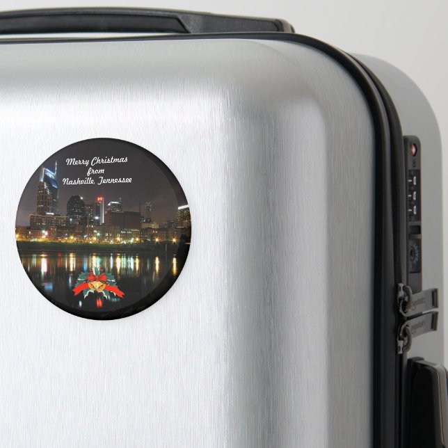Merry Christmas from Nashville Magnet (In Situ (Luggage))