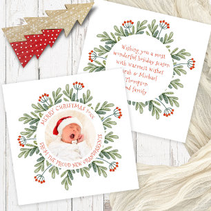 Merry Christmas from New Grandparents Photo Holiday Card