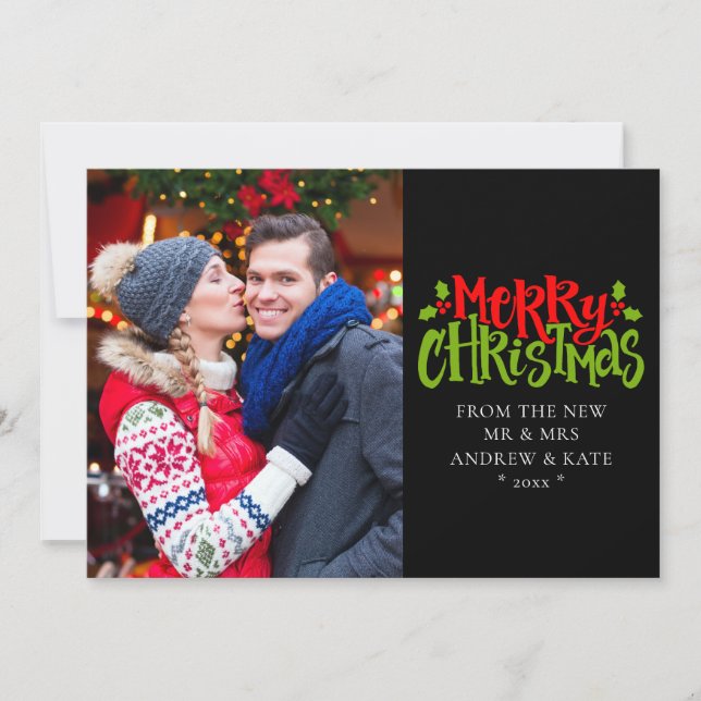 Merry Christmas From New Mr & Mrs Photo (Front)