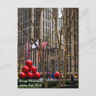 Merry Christmas from New York Holiday Postcard