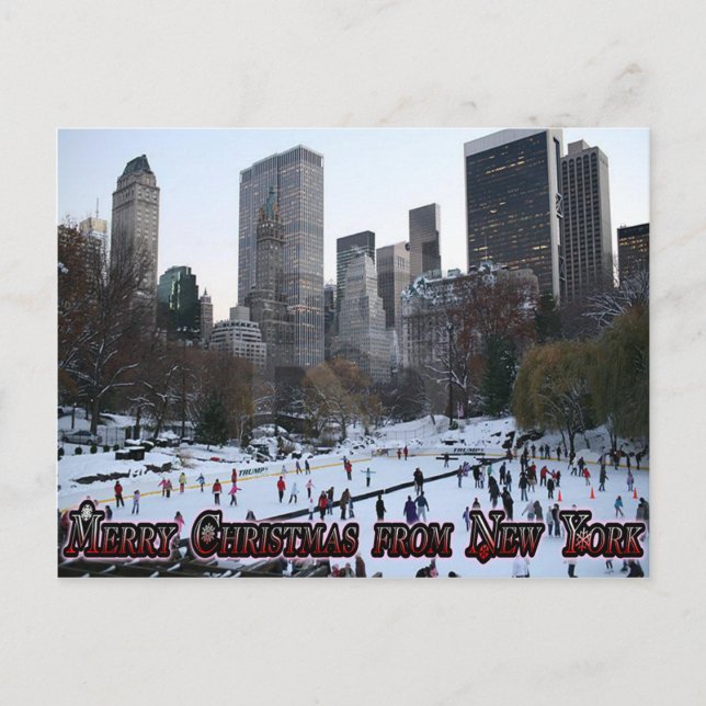 Merry Christmas from New York Holiday Postcard (Front)