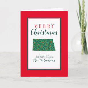 Merry Christmas from North Dakota Card