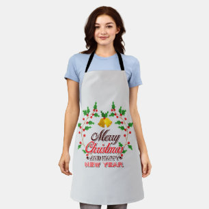 Merry Christmas from Our Family, Happy New Year    Apron