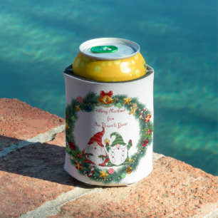 Merry Christmas from Our Gnome to Yours Beverage Can Cooler
