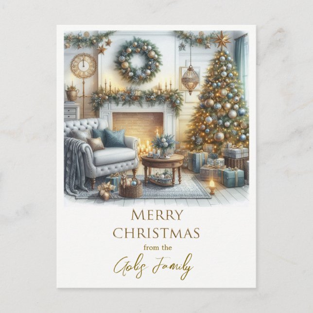 Merry Christmas From our Home to Yours  Postcard (Front)