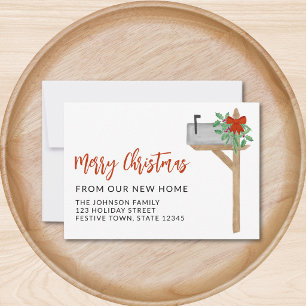Merry Christmas From Our New Home Mailbox Announcement
