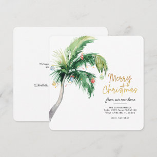 Merry Christmas From Our New Home Palm Tree Announcement