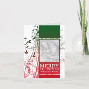 merry christmas from our new home (silhouscreen) holiday card