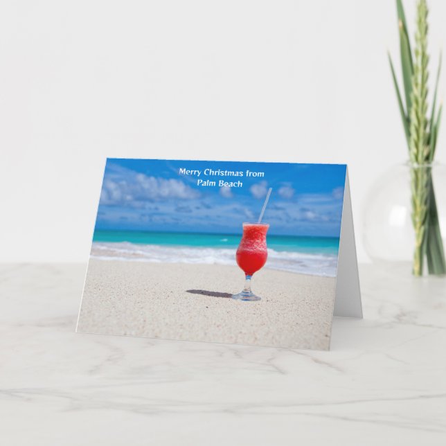 Merry Christmas from Palm Beach Card (Front)