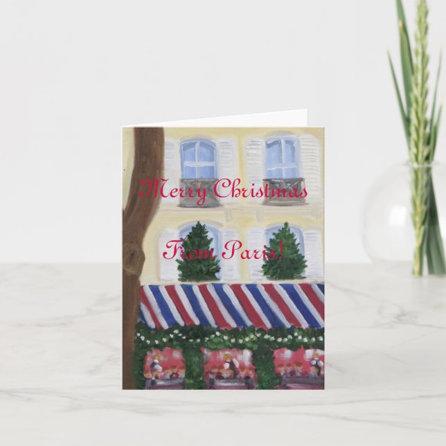 Merry Christmas from Paris Holiday Card (Front)