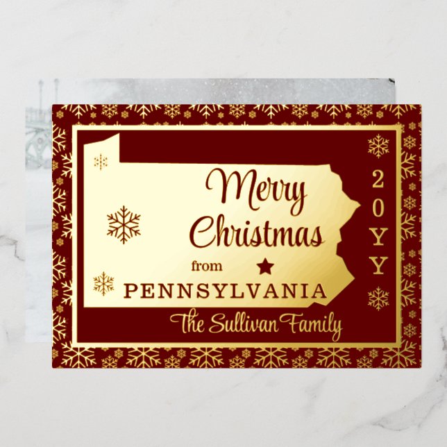 Merry Christmas from Pennsylvania State | Photo (Front/Back)