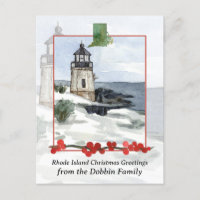 Merry Christmas from Rhode Island Personalised