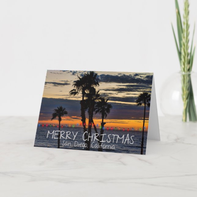Merry Christmas from San Diego, California Holiday Card (Front)