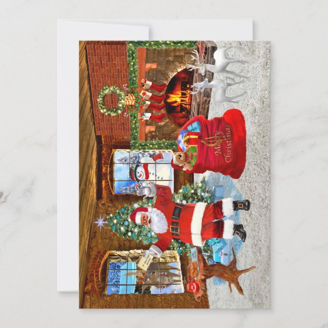 Merry Christmas from Santa Invitation (Front)