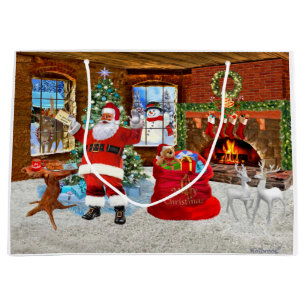 Merry Christmas from Santa Large Gift Bag