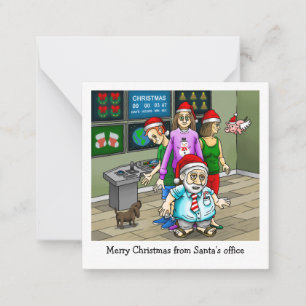 Merry Christmas From Santa's Office Christmas Card