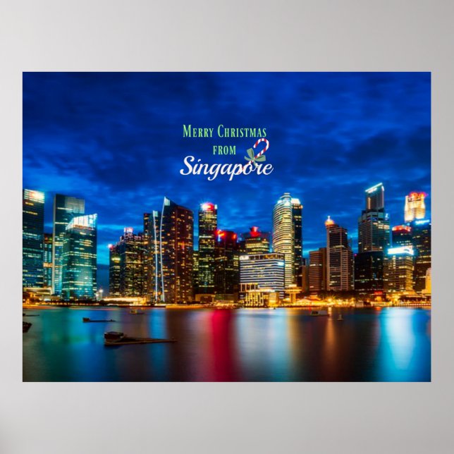 Merry Christmas from Singapore Poster (Front)