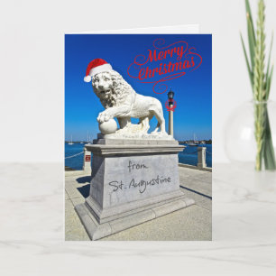 Merry Christmas from St. (Saint) Augustine Florida Holiday Card