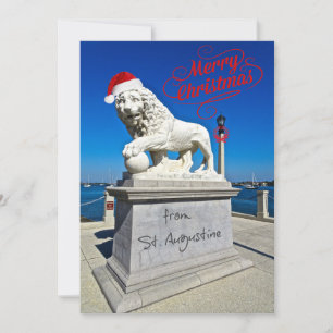 Merry Christmas from St. (Saint) Augustine Florida Holiday Card
