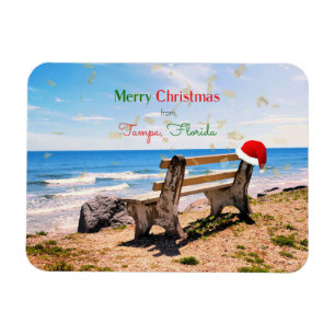 Merry Christmas from Tampa, Florida Magnet