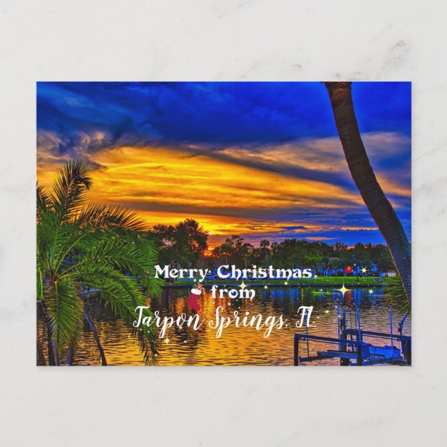 Merry Christmas from Tarpon Springs, FL Postcard (Front)