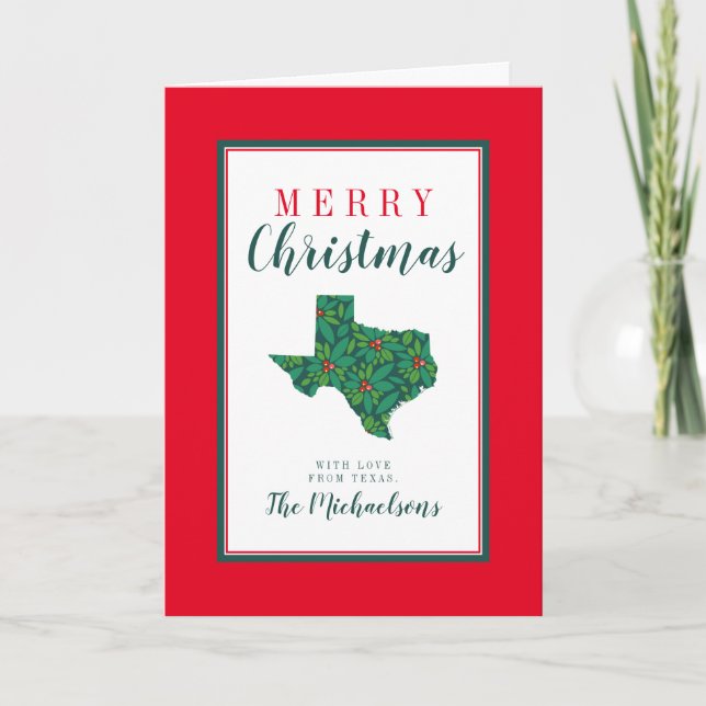 Merry Christmas from Texas Card (Front)