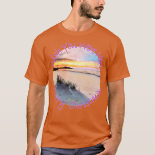 Merry Christmas From The Beach Wish You Were Here T-Shirt