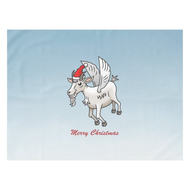 Merry Christmas from The Flying Goat Tablecloth (Front (Horizontal))