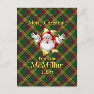 Merry Christmas From the McMillan Clan Holiday Postcard