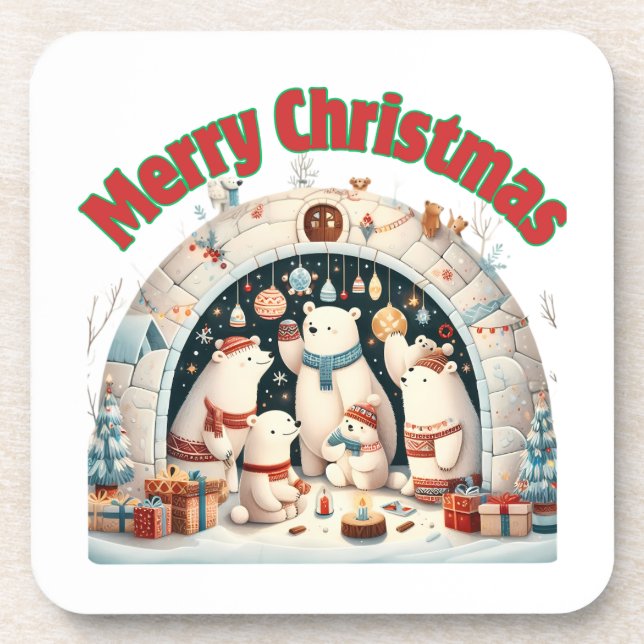 Merry Christmas from the North Pole Coaster (Front)