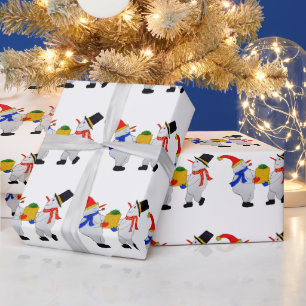 MERRY CHRISTMAS FROM THE SNOWMEN WRAPPING PAPER