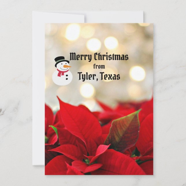 Merry Christmas from Tyler, Texas Card (Front)