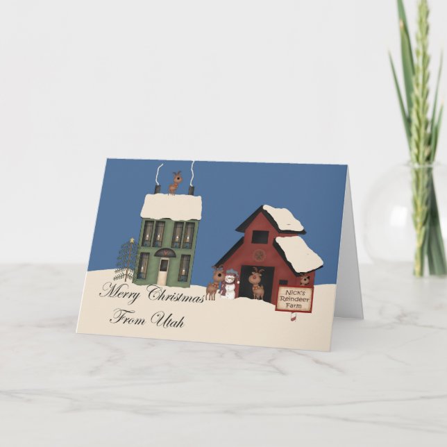 Merry Christmas From Utah Holiday Card (Front)