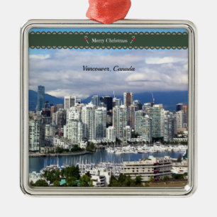 Merry Christmas from Vancouver Metal Tree Decoration