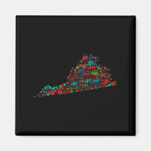 Merry Christmas From Virginia Magnet