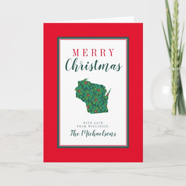 Merry Christmas from Wisconsin Card (Front)