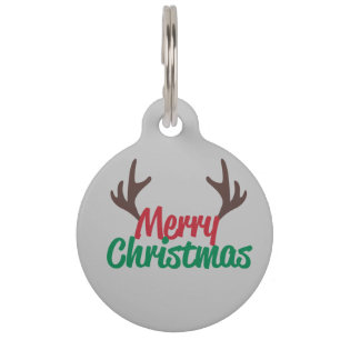 merry christmas from your dog pet tag
