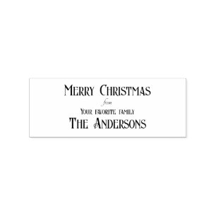 Merry Christmas from Your Favorite Family Stamp