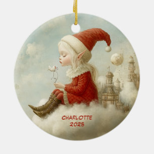 Merry Christmas from Your North Pole Elf   Cute Ceramic Tree Decoration