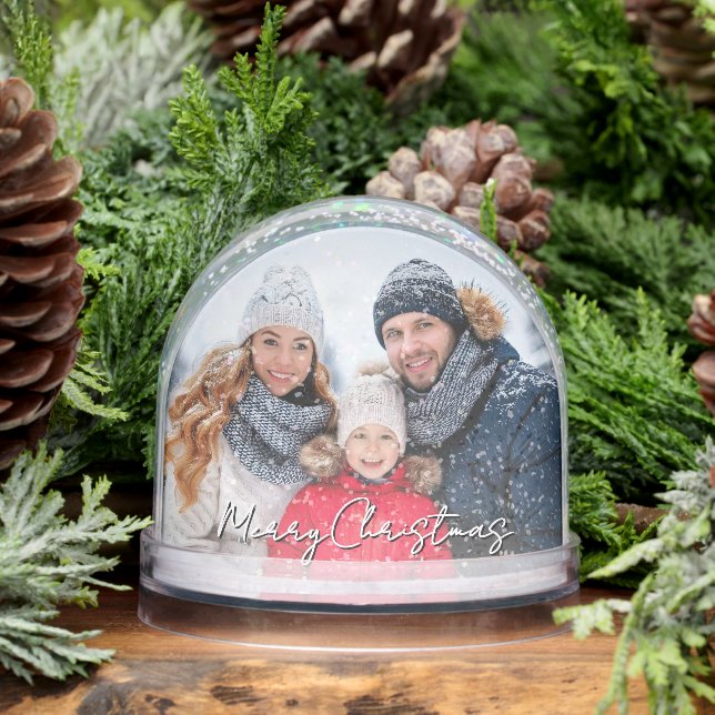 Merry Christmas Full 2 Family Photos  Snowglobe (Winter)
