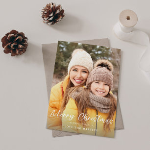 Merry Christmas Fun Script Photo Vertical 