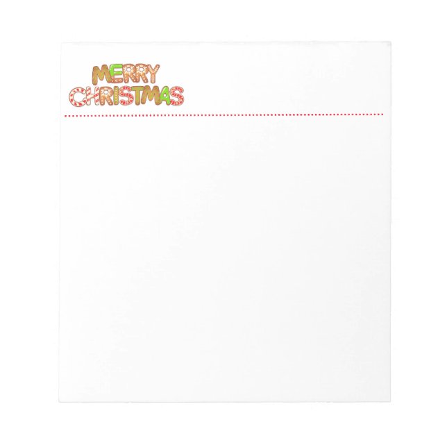 Merry Christmas Fun Text Words Post-it Notes (Front)
