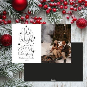 Merry Christmas fun time family photo Holiday Card