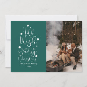 Merry Christmas fun time family photo Holiday Card