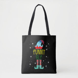 Merry Christmas - Funny Christmas Elf Xmas Tote Bag