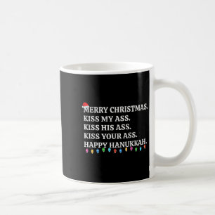 Merry Christmas Funny Kiss My Xmas Men & Women Coffee Mug
