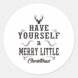 Merry Christmas Funny Matching Family Xmas Gift Te Classic Round Sticker